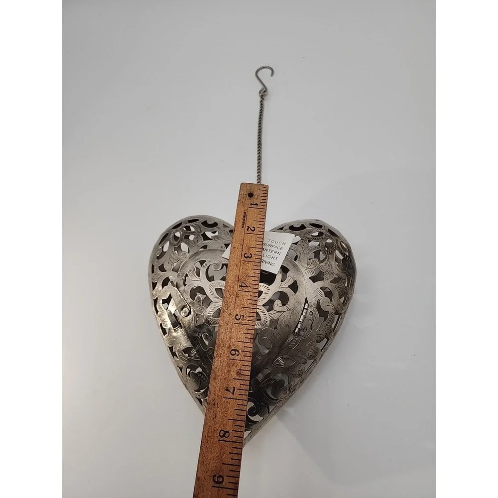 Iron cutwork hanging‎ Heart shaped Lantern